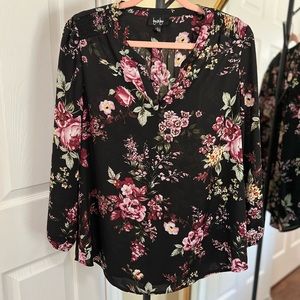Black Chiffon flowy Women’s Blouse